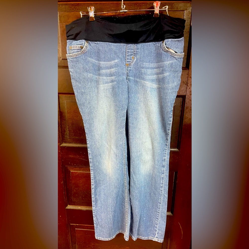 Liz Lange Maternity Jeans 6 Blue Denim
